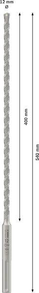 Svrdlo duljine 460 mm i promjera 12,5 mm, pogodno za duboko bušenje.