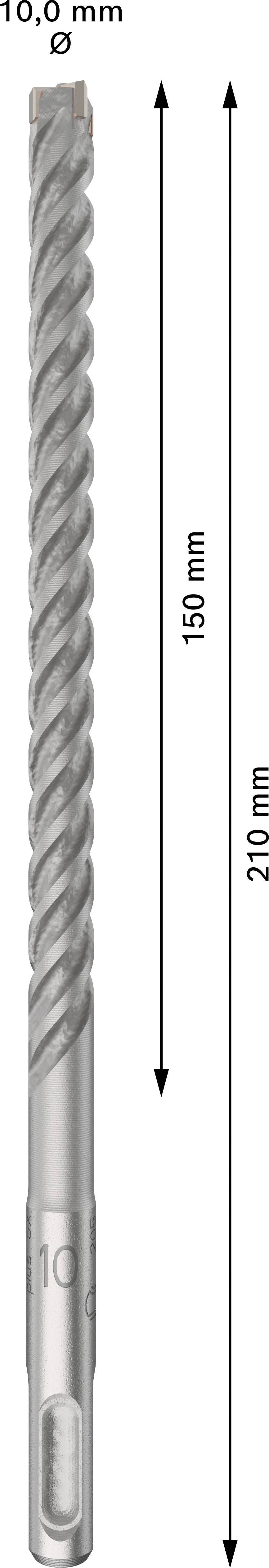 Nastavak za bušilicu promjera 10 mm i ukupne duljine 210 mm, od čega je 150 mm za područje bušenja.