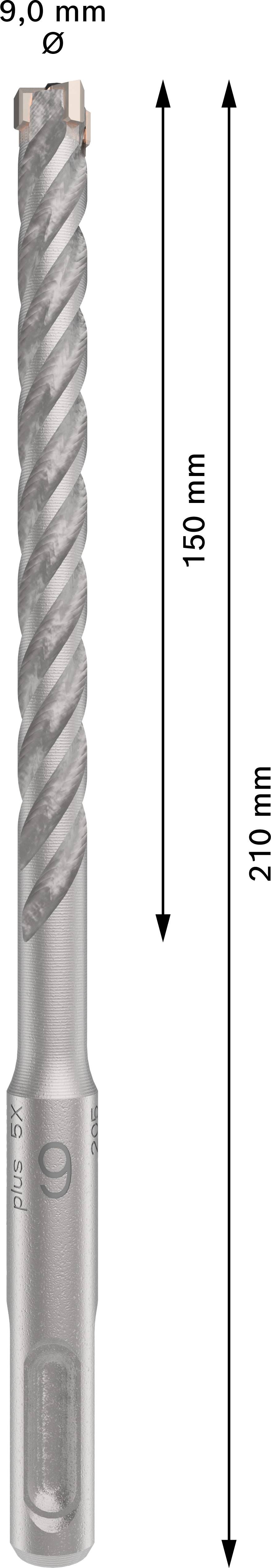 'Svrdlo spiralnog dizajna, promjer 8,0 mm, duljina 210 mm, radna duljina 150 mm.'