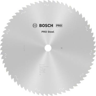 List pile za kružnu pilu sa nazubljenim rubom, pogodan za rezanje metala, s natpisom 'BOSCH PRO Steel'.
