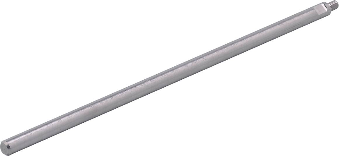 Metalna šipka u bliskom kadru, glatke površine i srebrenkastog sjaja.