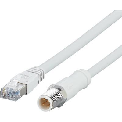 Ethernet kabel koji je spojen s koaksijalnim kabelom prikazuje adapter za mrežne instalacije i povezivanja.