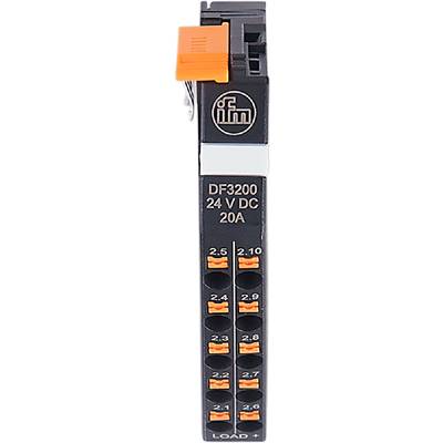 Crni relej s natpisom 'DF3200, 24 V DC, 20A', ispod kojeg se nalaze dva narančasta priključka.