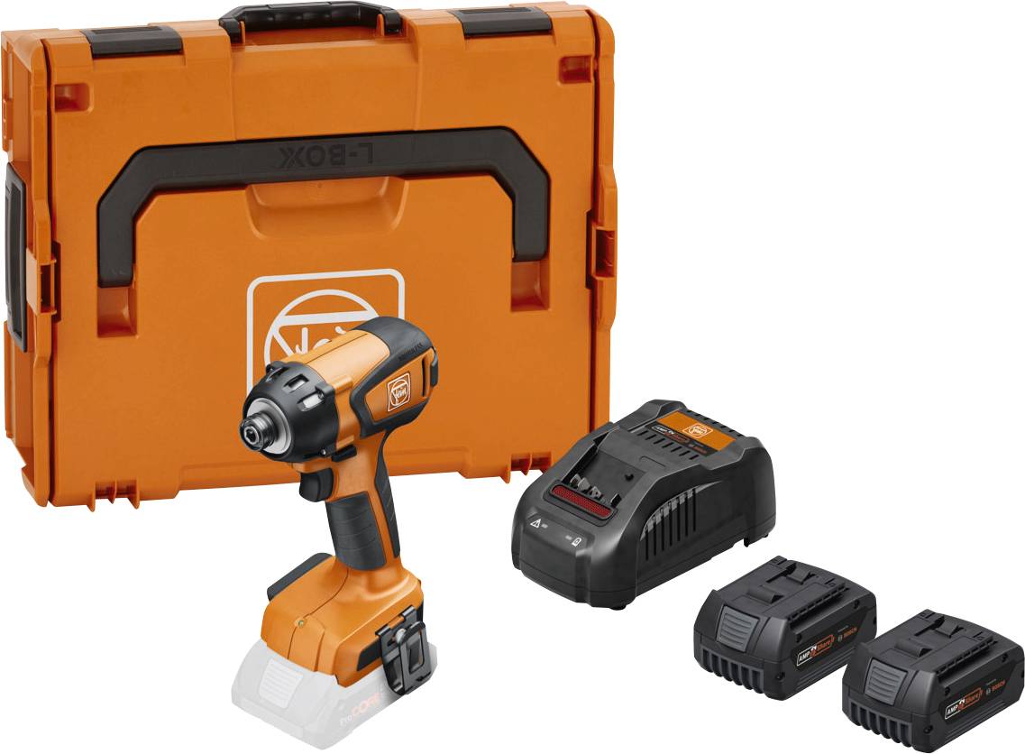 Fein ASCD 18-200 W4 AS SET 5Ah 71151162000 Slagskruvdragare batteri 210 Nm 18 V Antal batterier som ing&aring;r 2 5 Ah Li-Ion