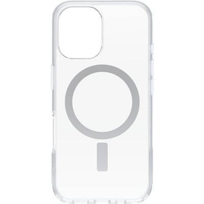 Prozirna maskica za mobitel kompatibilna s MagSafe-om, prepoznatljiva po kružnom magnetu na poleđini.