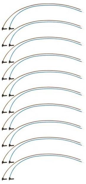 Hager KU9B43GVZ Hager KU9B43GVZ BKE-kabelaftakking universeel 430 mm br/bl stekker-gecomprimeerd 10 stuks Spanningstap 2-polig 1 stuk(s)