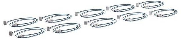 Hager KU9S80SBZ Hager KU9S80SBZ kabel voor SABO universele 800mm zw/bl stekker/bus VPE=10 stuks Spanningstap 2-polig 1 stuk(s)