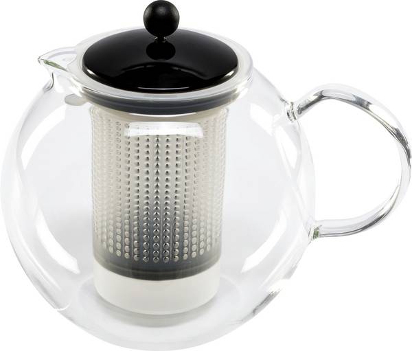 bodum ASSAM F/PLST 1.5 Liter kuhalo za čaj prozirna, crna