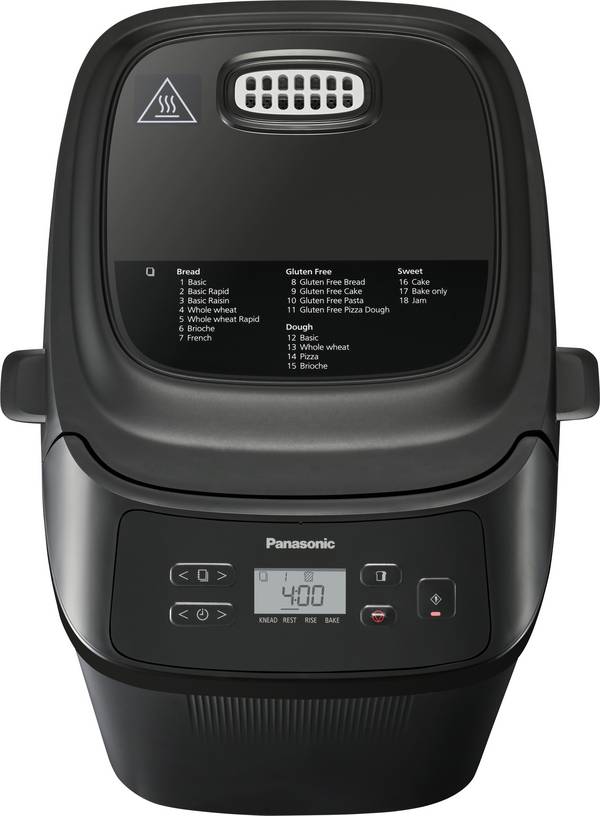 Panasonic SD-PN100 mini aparat za pečenje kruha funkcija tajmer, 18 automatskih programa 400 g crna