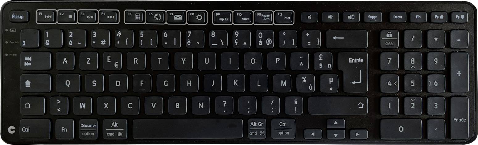 Contour Design Contour New Balance Tastatur wireless F Bluetooth®, USB tipkovnica francuski, azerty crna