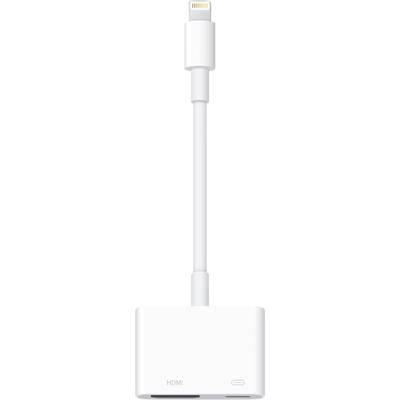 Adapter s HDMI priključkom i Lightning utikačem, vjerojatno za povezivanje Apple uređaja s HDMI kabelom.