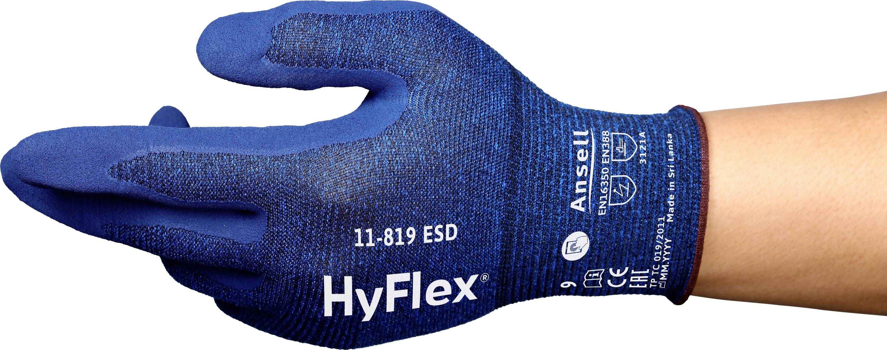 Ansell HyFlex 11819R070-1P Werkhandschoen Maat (handschoen): 7 EN 21420:2020 1 paar afbeelding
