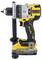 Električna bušilica marke DeWalt, crno-žuta, s ergonomskom ručkom i baterijom, pogodna za građevinske i DIY poslove.