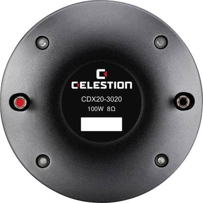 Crni zvučni pogonski uređaj s natpisom 'Celestion CDX20-3020, 100W, 8Ω'.