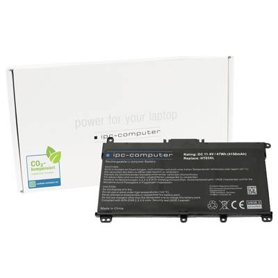 Zamjenski akumulator za prijenosna računala, litij-polimer, 11,4V, 41Wh, 4150mAh. Sadrži napomene o kompenzaciji CO2. Ambalaža u pozadini.