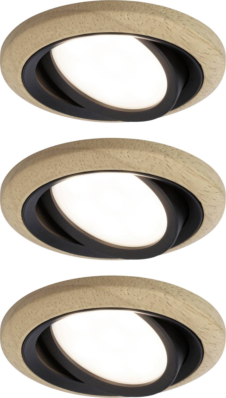Paulmann 92237 Lanati LED-inbouwlamp LED 6 W Zwart (mat)