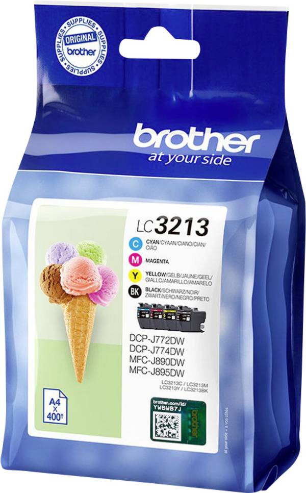 Brother tinta LC3213 original kombinirano pakiranje crna, cijan, purpurno crven, žut LC3213VAL