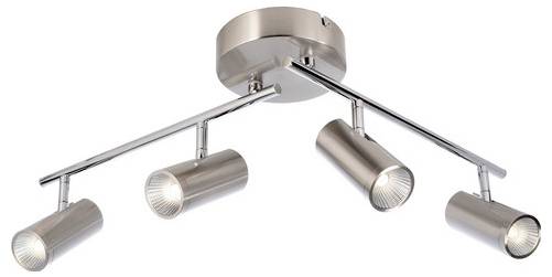 Deko Light 348114 Becrux IV Plafondopbouwarmatuur LED Energielabel: F (A - G) 21.0 W Zilver