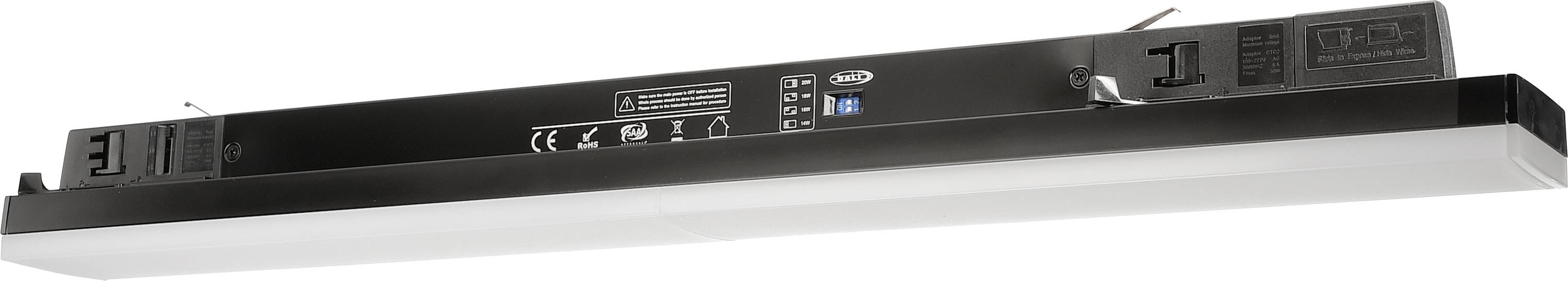 Deko Light Linear Pro 60 707222 3-fasenlamp 20 W LED Zwart