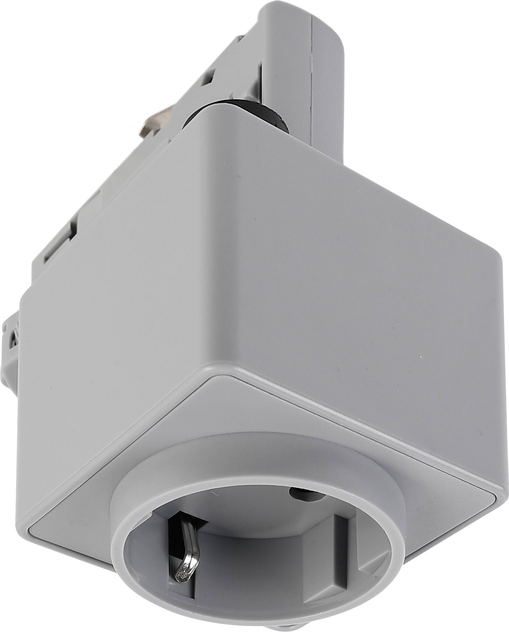 Deko Light 710025 D Line 230V-railsysteemcomponenten Contactdoos Venster-grijs