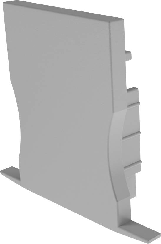 Deko Light 978301 Endkappe P-ET-04-12 Set 2 Stk, Silber Profieleindkap Kunststof (l x b x h) 27 x 18 x 23.6 mm 1 stuk(s)