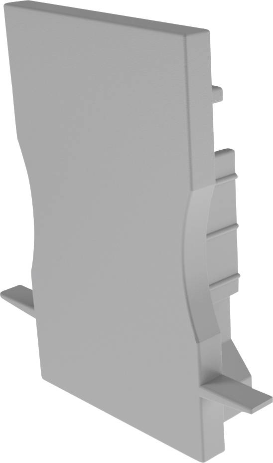 Deko Light 979231 Endkappe H-ET-04-12 Set 2 Stk, Grau Profieleindkap Kunststof (l x b) 27 mm x 28.6 mm Piece 1 stuk(s)