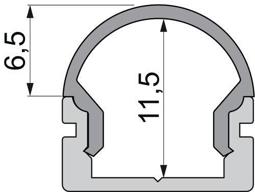 Deko Light 979582 Endkappe R-AU-01-08 Set 2 Stk, Schwarz Profieleindkap Kunststof (l x b x h) 14 x 6 x 13.5 mm Piece 1 stuk(s)