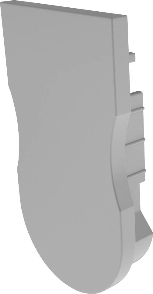 Deko Light 979721 Endkappe R-AU-03-12 Set 2 Stk, Grau Profieleindkap Kunststof (l x b) 32.4 mm x 18 mm 1 stuk(s)