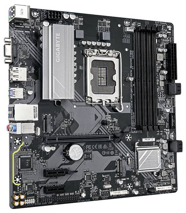 Gigabyte B760M matična ploča Baza #####Intel® 1700 Faktor oblika (detalji) Micro-ATX Set čipova matične ploče Intel® B760 Express