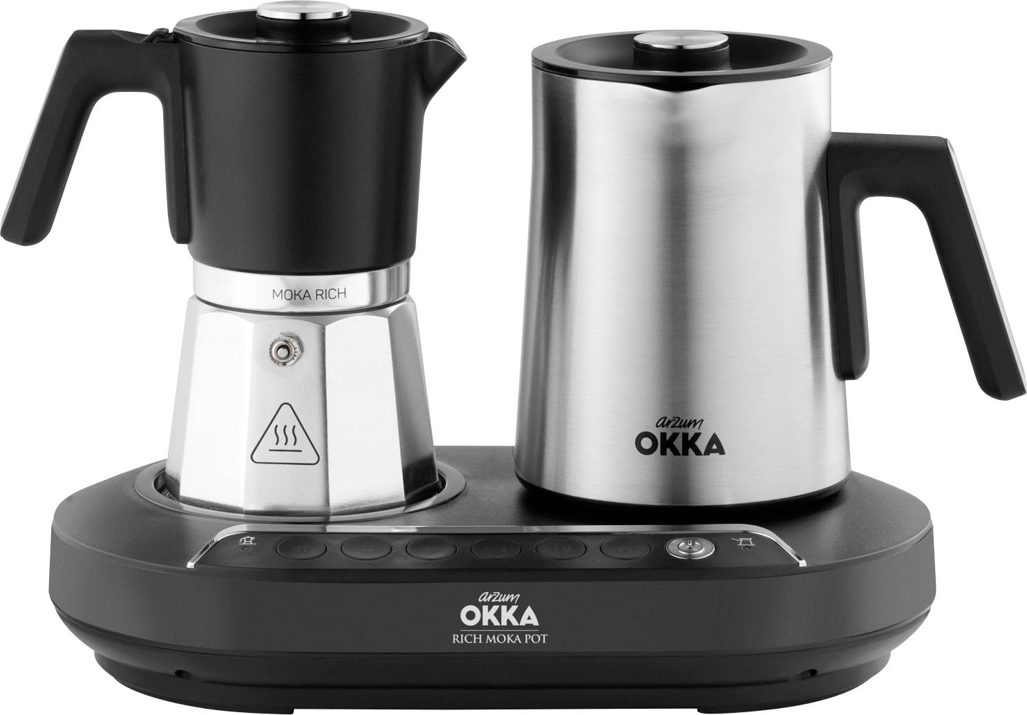 arzum OK0027-0500 Mokka-automaat Zwart, Chroom Capaciteit koppen: 5 Met automatische melkopschuimer