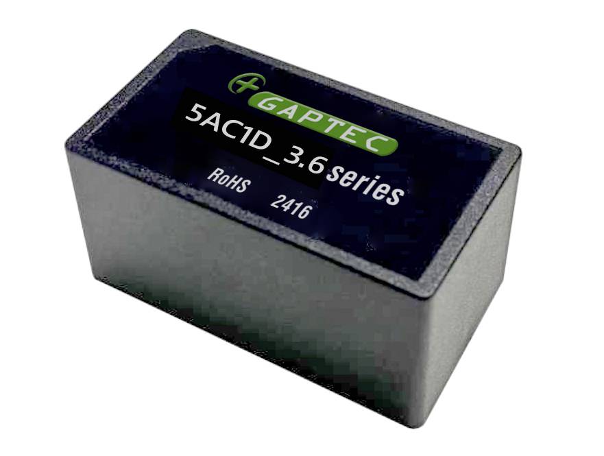 Elektronički sklop tvrtke GAPTEC, označen oznakom '5AC1D_3.6 series' i 'RoHS 2416'.