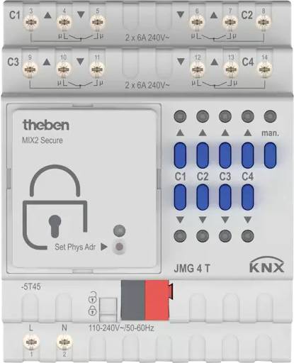 Theben KNX 4930250 Jaloezieactor JMG 4 T KNX