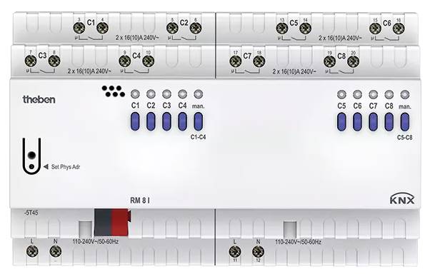 Theben KNX 4940215 Schakelactor RM 8 I KNX