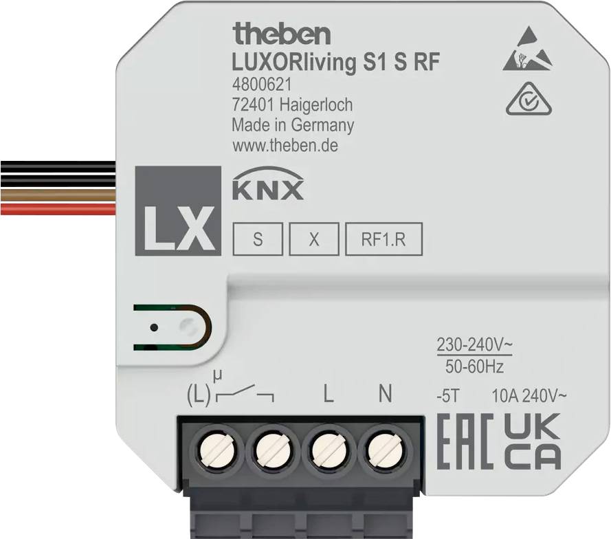 Theben 4800621 Draadloze schakelactor LUXORliving S1 S RF