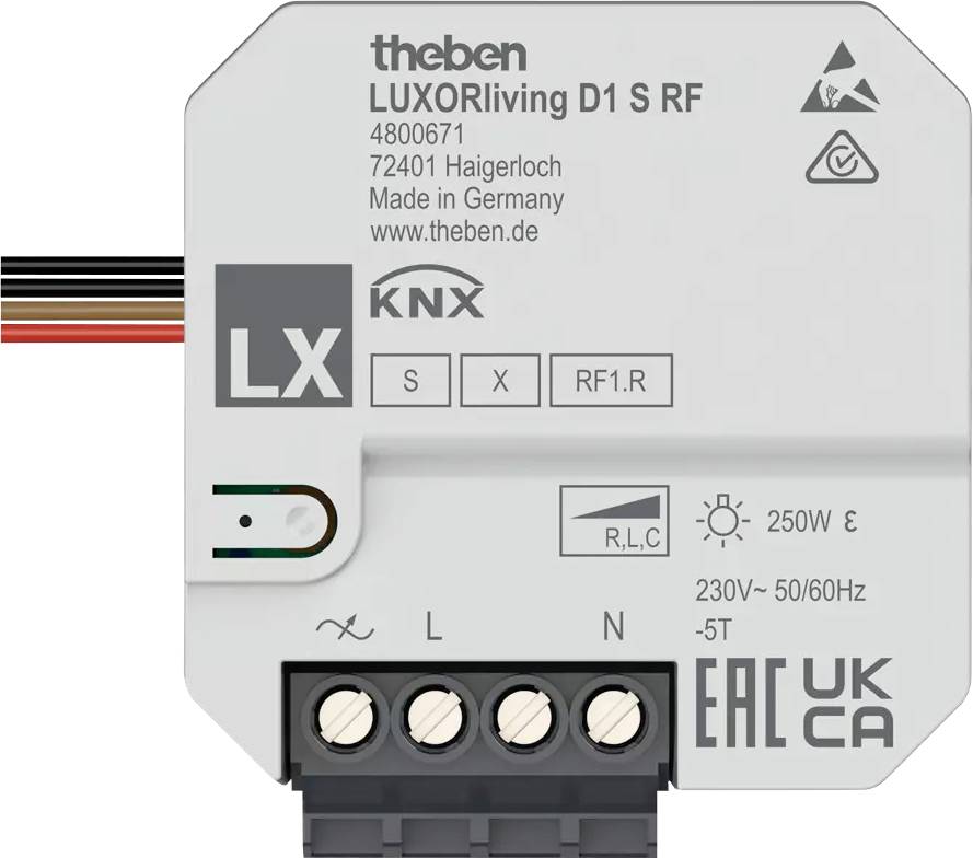 Theben KNX 4800671 Dimactor LUXORliving D1 S RF