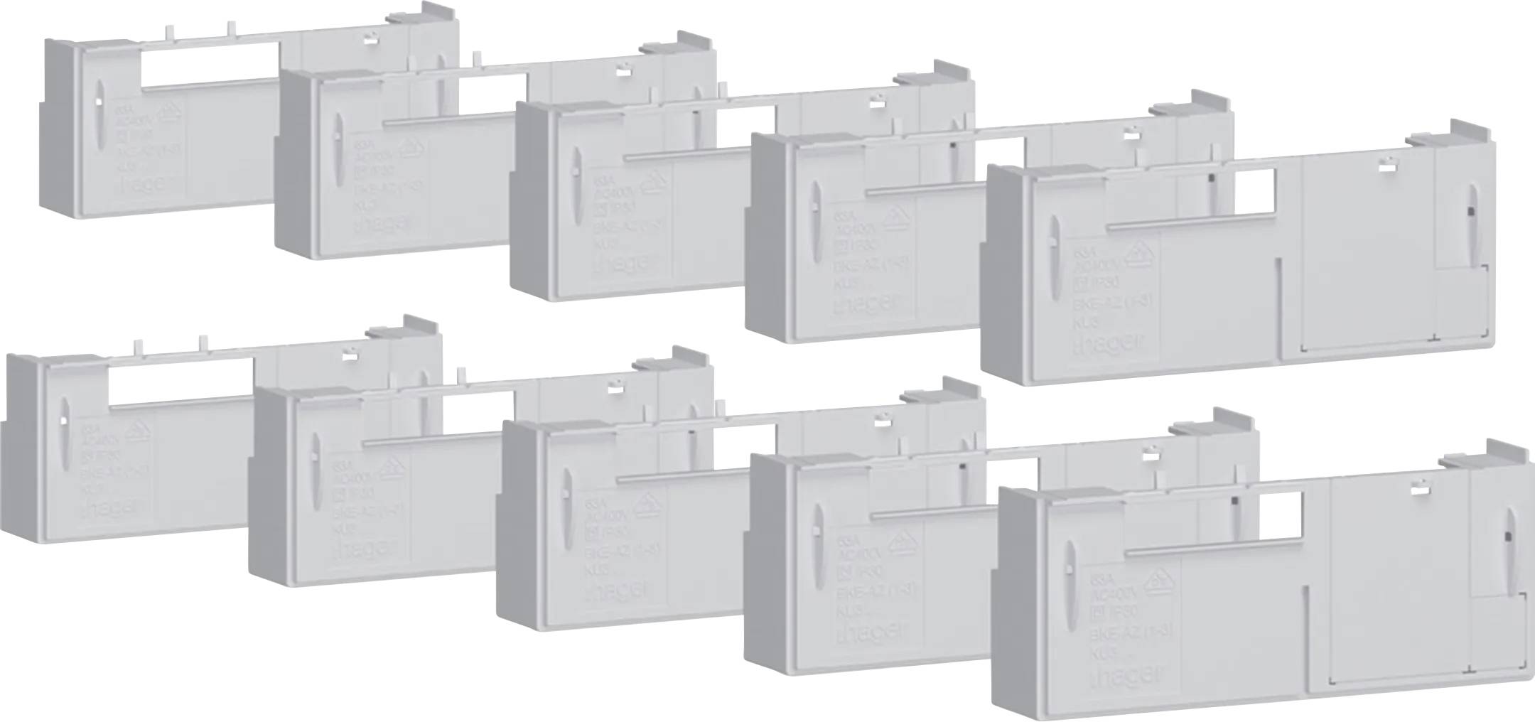 Hager KU3XKZ Hager KU3XKZ accessoires KU33... univers Z 10xklemdeksel klein EHZ-adapter 1 stuk(s)