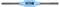 Plavi držač nareznice s crnom ručkom, vidljiv sprijeda. Alat za pridržavanje i okretanje nareznice za rezanje navoja.