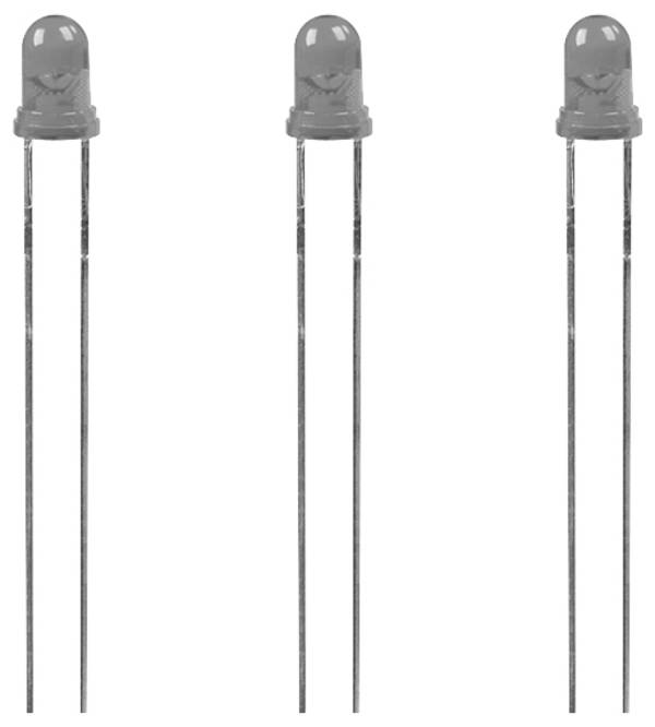 Lite-On LTL1CHEE LED ožičen  crvena okrugli 3 mm 19 mcd 45 ° 20 mA 2.0 V Bulk