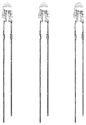 Lite-On LTL4256N Bedrade LED Geel Koepelvormig 3 mm 40 mcd 45 ° 20 mA 2.1 V Bulk