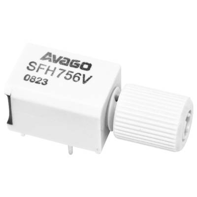 'Avago SFH756V 0823' komponenta, pravokutnog oblika, bijele boje, s cilindričnim priključkom desno. Elektronički modul.