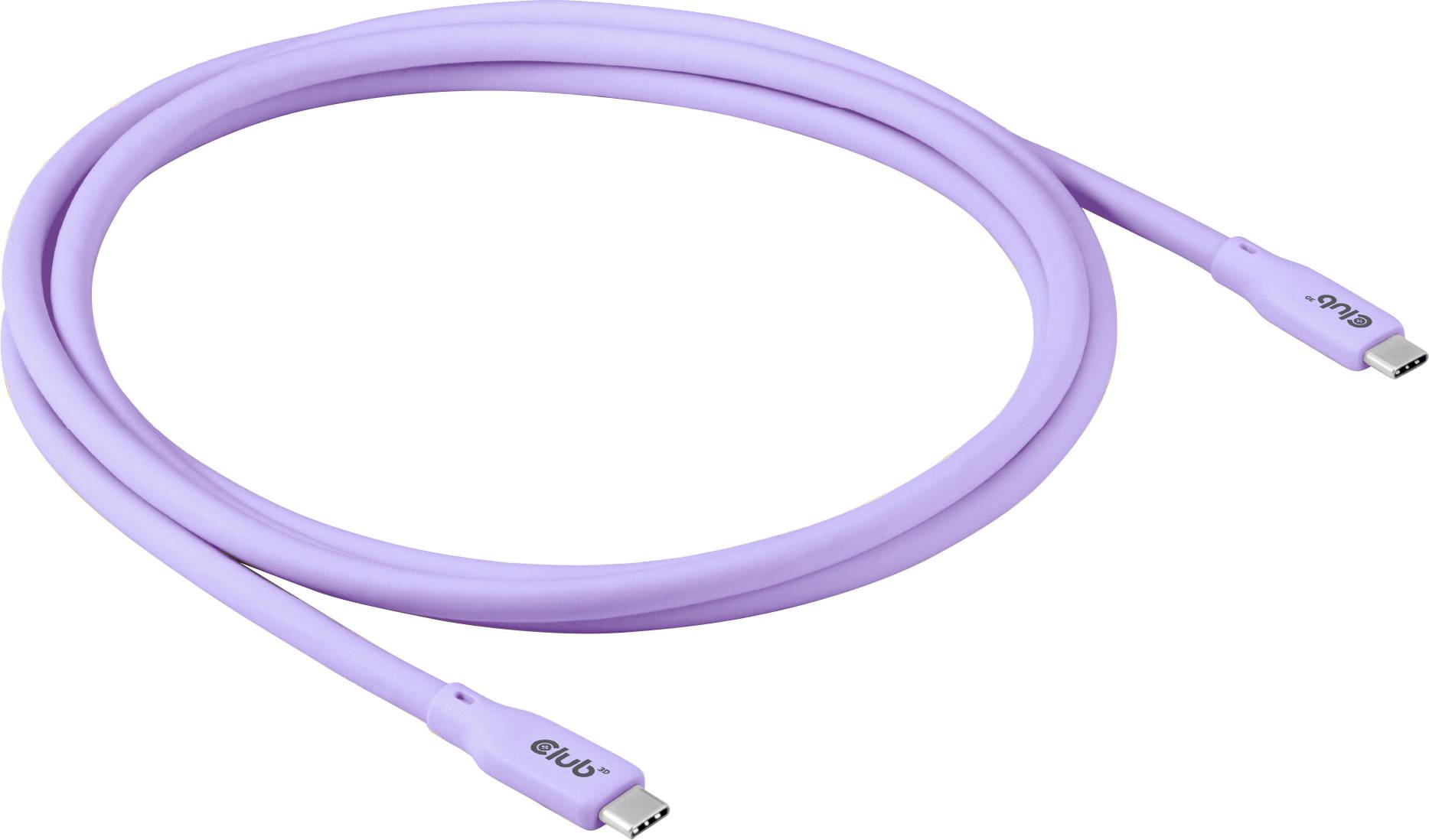 club3D CAC-3004 USB-C-kabel USB 4.0 USB-C stekker 2.00 m Violet