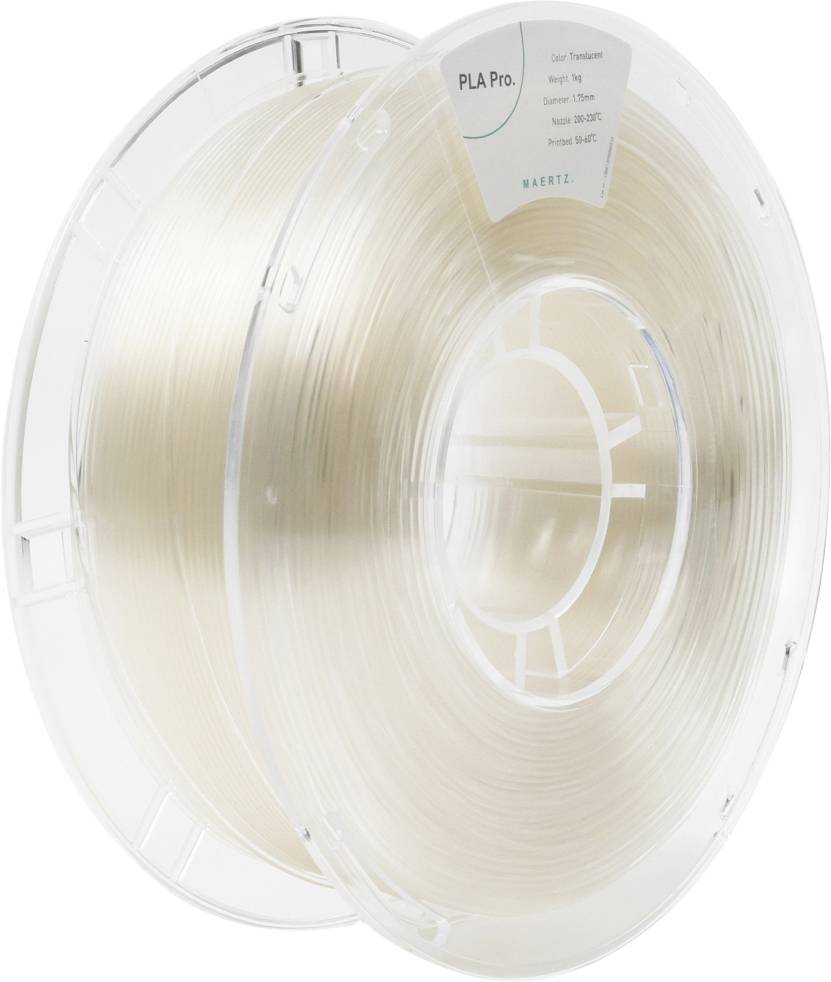 Maertz PMMA-1009-013 PMMA-1009-013 Filament PLA Pro 1.75 mm 1000 g Doorschijnend 1 stuk(s)