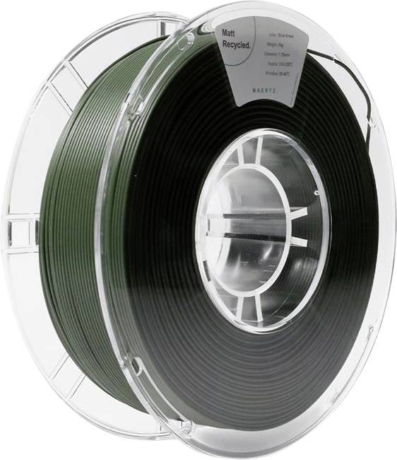 Maertz PMMA-1014-005 PMMA-1014-005 Filament PLA mat Gerecycled PLA, Mat 1.75 mm 1000 g Olijf-groen 1 stuk(s)
