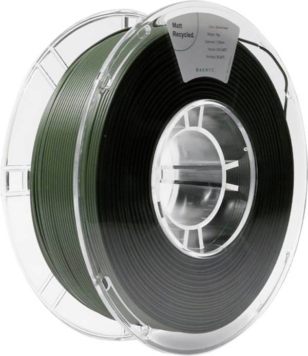 Maertz PMMA-1014-005 PMMA-1014-005 3D pisač filament PLA mat reciklirani PLA, mat 1.75 mm 1000 g maslinasto-zelena  1 St.