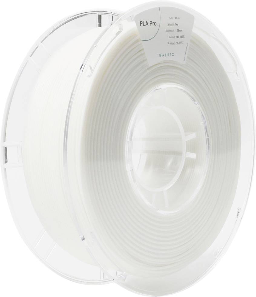 Maertz PMMA-1009-002 PMMA-1009-002 Filament PLA Pro 1.75 mm 1000 g Wit 1 stuk(s)