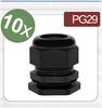 Quadrios 24CA386 kabelska uvodnica PG29 poliamid crna 10 St.