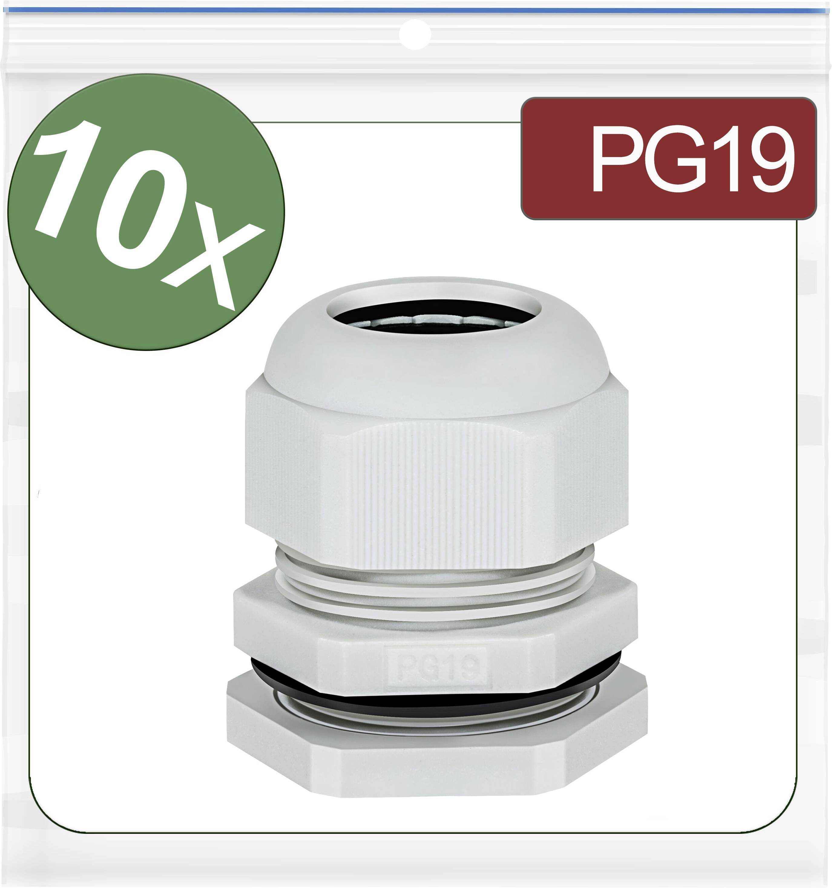 Quadrios 24CA396 Wartel Polyamide Grijs 10 stuk(s)