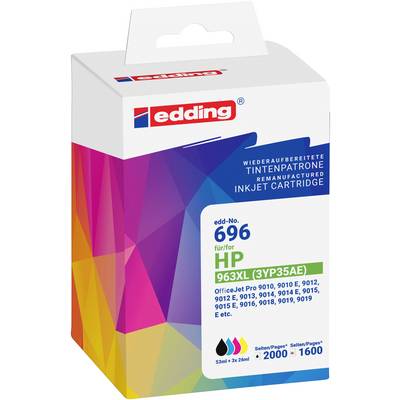 Edding tinta zamijenjen HP 963XL Multipack 4 kompatibilan kombinirano pakiranje crna, cijan, purpurno crven, žut EDD-696-0