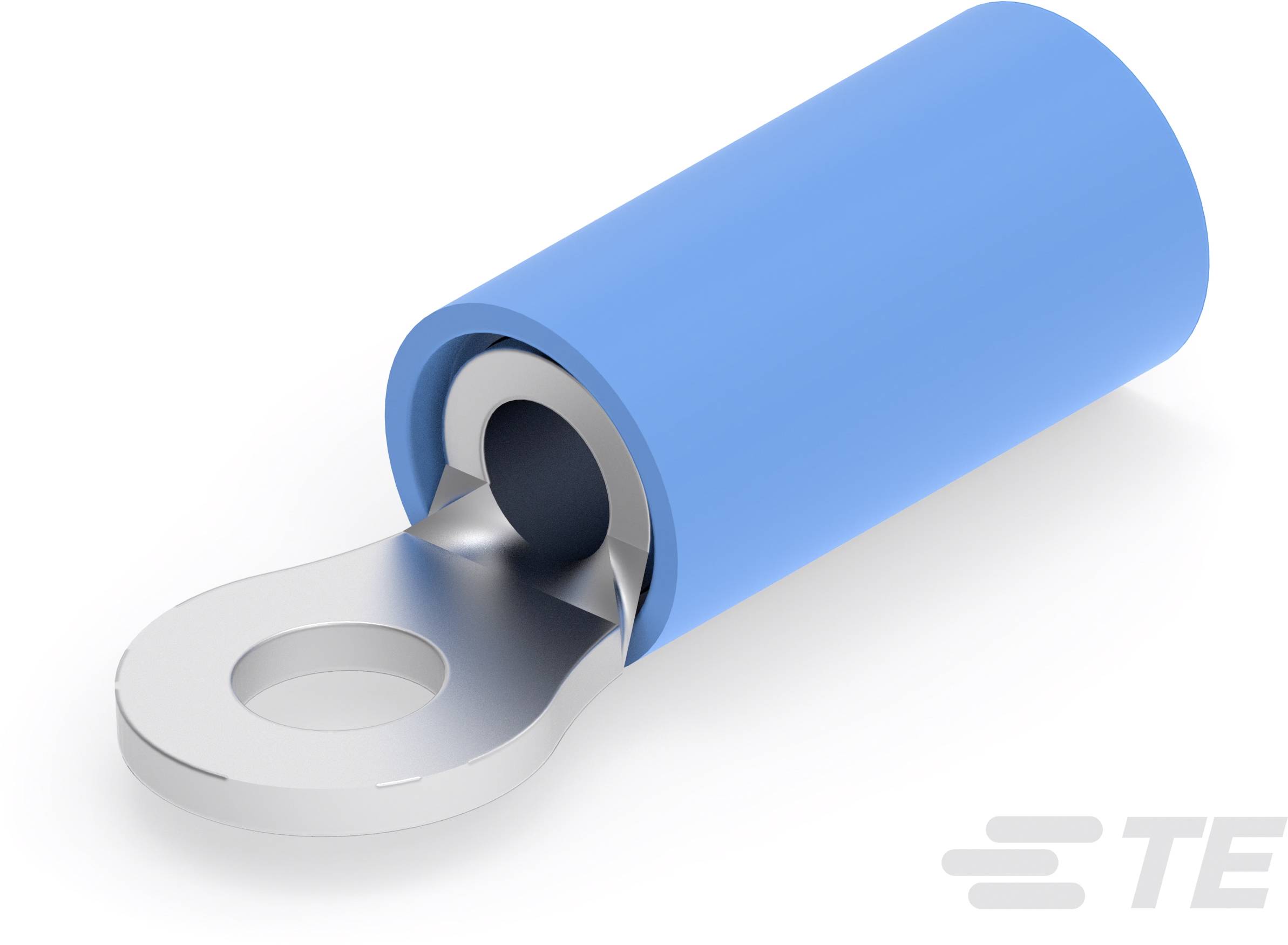 TE Connectivity 324159 Ringkabelschoen Dwarsdoorsnede (max.): 2.62 mm&sup2; Schachtdiameter: 3.02 mm Deels ge&iuml;soleerd 1 stuk(s) Piece