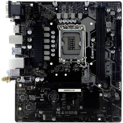 Računalna matična ploča s nekoliko priključaka i utora. U središtu se nalazi CPU socket, okružen elektroničkim sklopovima.